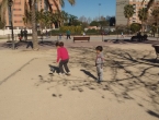 Jugando al futbol