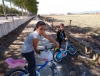 Paseo en bici por la huerta