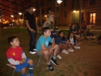 Tarde de futbol y pizzas