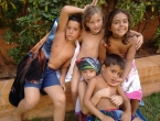 Comida en casa con los amigos
