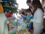 Visita de papa Noel a casa