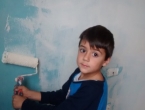 Pintando la habitación