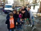 Comida en la carpa. Falleros de honor