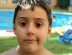 Jugando en la piscina