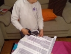 Haciendo el ninot de falla