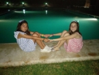 Sesión de fotos en la piscina