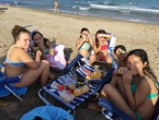 A la playa con Claudia y Ángela