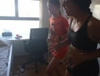 Haciendo ejercicio con Angela
