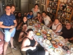 Comida con la familia de Irene