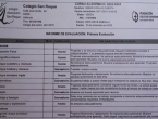 Notas 1° evaluación Diego 1° ESO