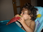 Comiendo sandía