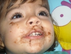 Comiendo chocolate