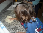 Cocinando pizza