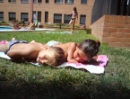 Dominando la piscina