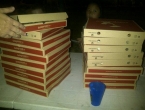 Cena de pizzas