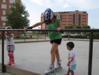 Día de patinaje y pajarito