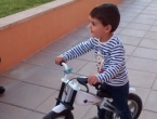 Montando en bici
