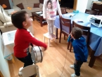 Con Javi en casa