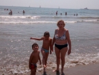 A la playa con los abuelos