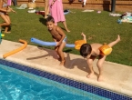En mi piscina con Albert